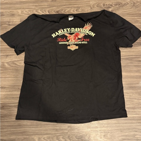 Harley-Davidson Vintage Ozark Missouri T-Shirt 3XL Ride Free Eagle Graphic USA - Picture 1 of 4